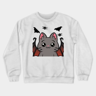 Halloween Costume Cats : Bat wing Crewneck Sweatshirt